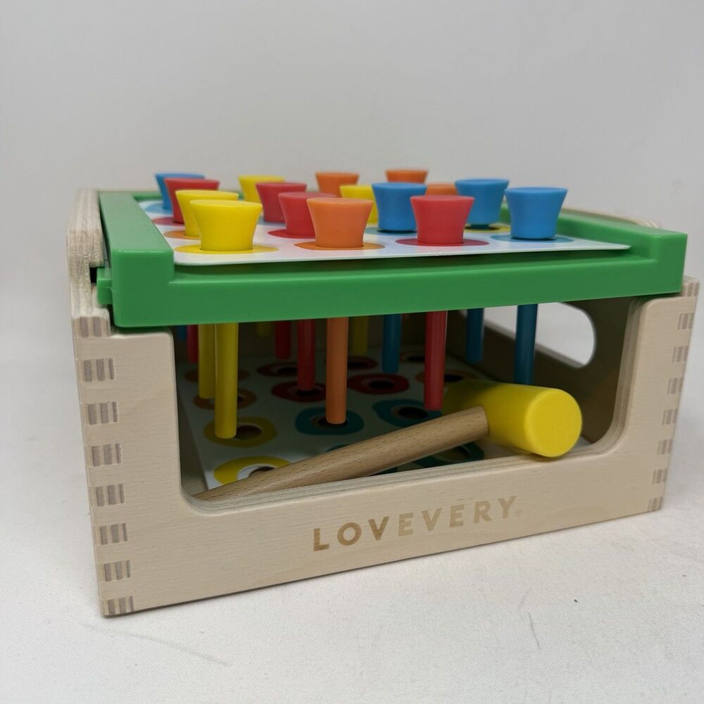 NEW Lovevery Wooden Montessori Match & Tap Hammer Box ( 31-33+ month) Toddler